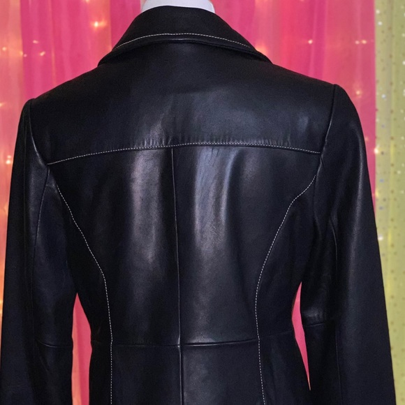 MICHAEL KORS 100% LEATHER JACKET SIZE SMALL - Picture 2 of 8